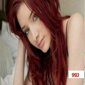 Clip in Straight Hair Extensions 26" #99J Wine Red